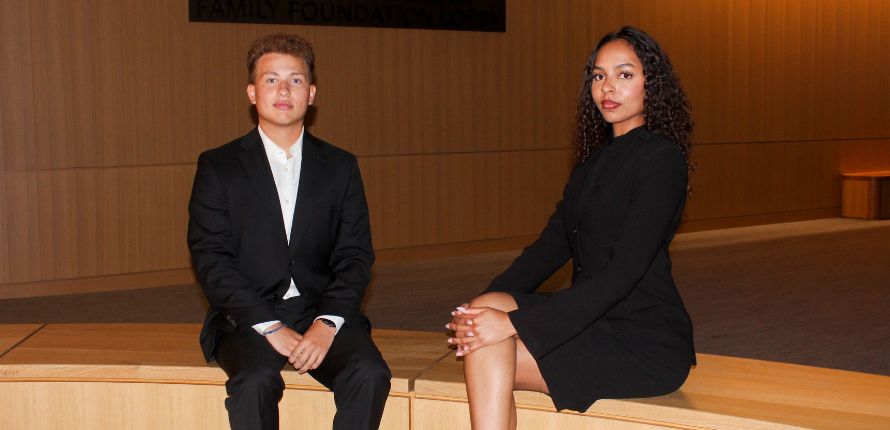 Quinlan Goring and Imani van Gaalen